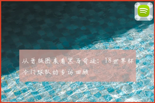 从晋级图表看黑马奇迹：18世界杯冷门球队的专访回顾